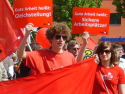 "Gute Arbeit und Ausbildung" fordern die Jusos im Kreis Göppingen. FOTO: Jusos